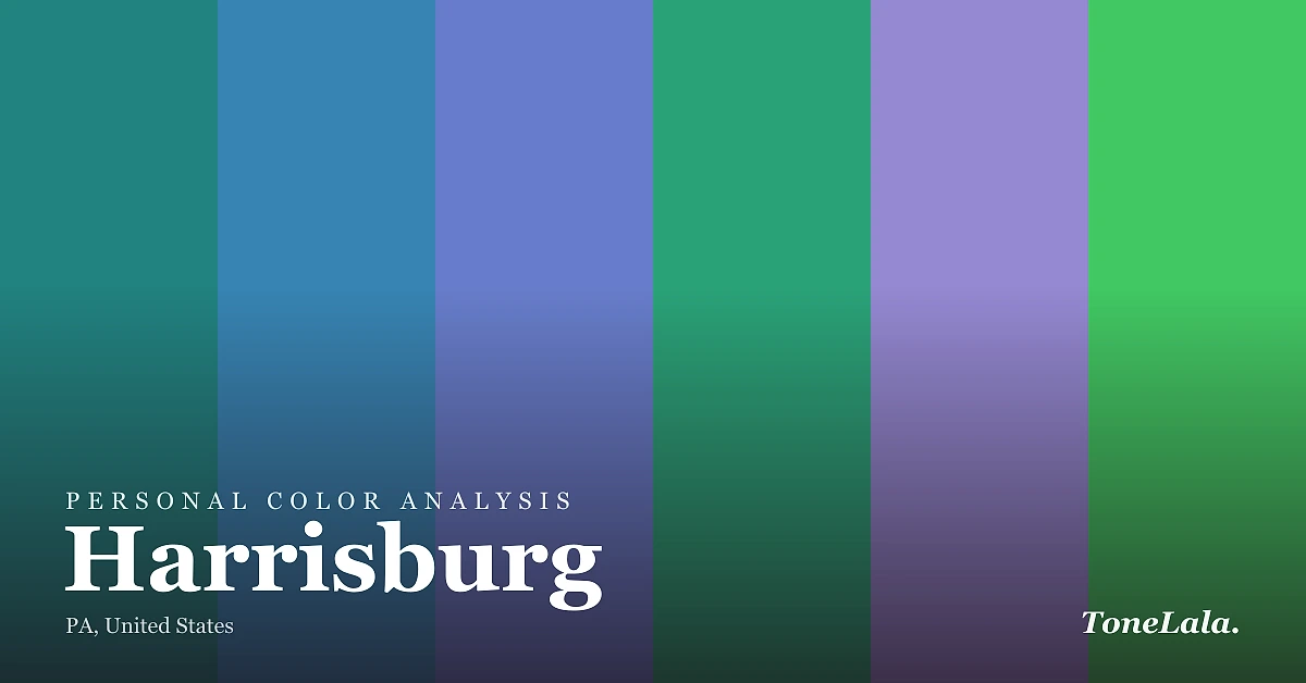 Personal color analysis in Harrisburg — the Harrisburg color palette by ToneLala