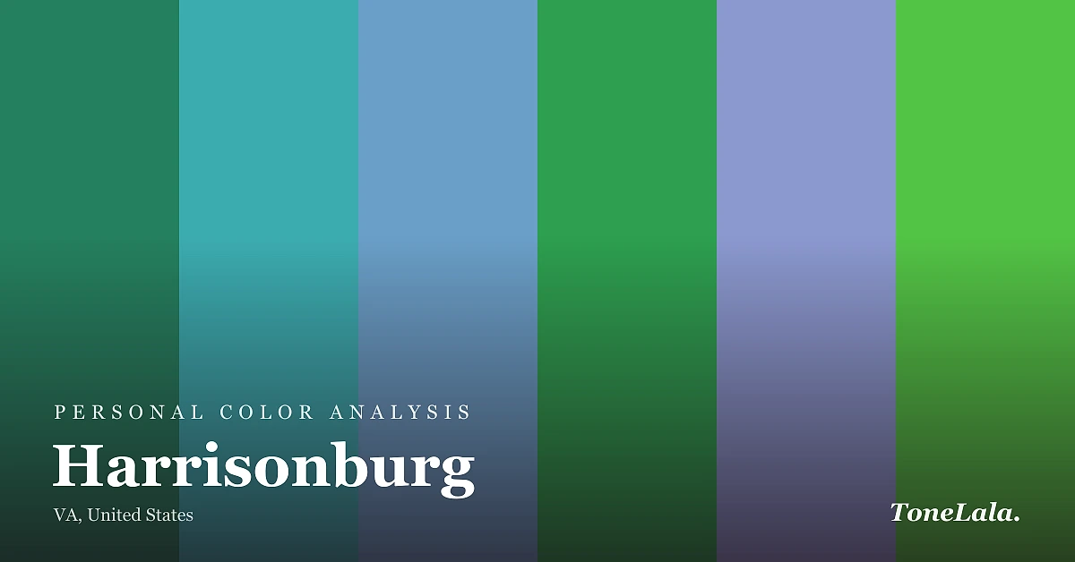 Personal color analysis in Harrisonburg — the Harrisonburg color palette by ToneLala