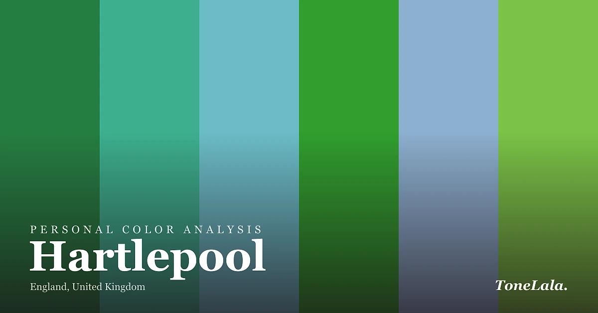 Personal color analysis in Hartlepool — the Hartlepool color palette by ToneLala