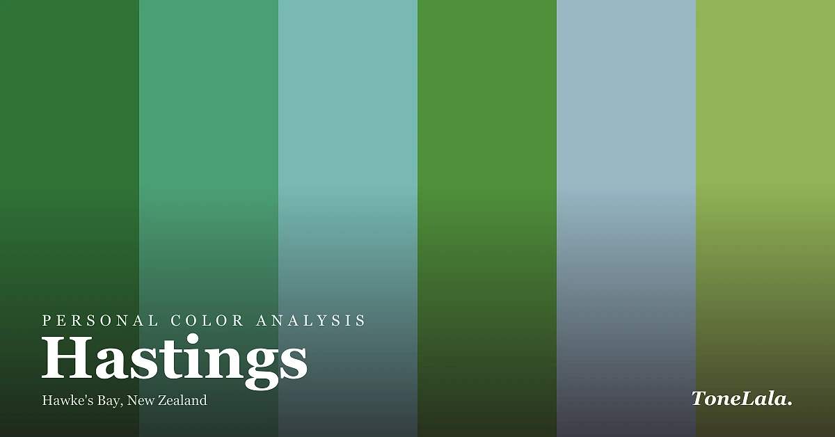 Personal color analysis in Hastings, the Hastings color palette by ToneLala
