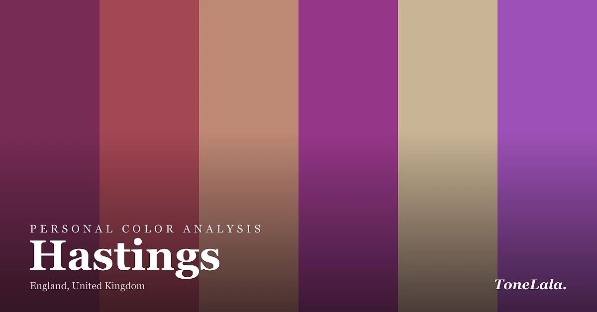 Personal color analysis in Hastings — the Hastings color palette by ToneLala