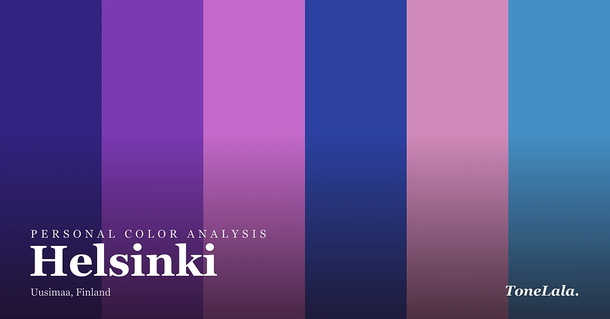Personal color analysis in Helsinki — the Helsinki color palette by ToneLala