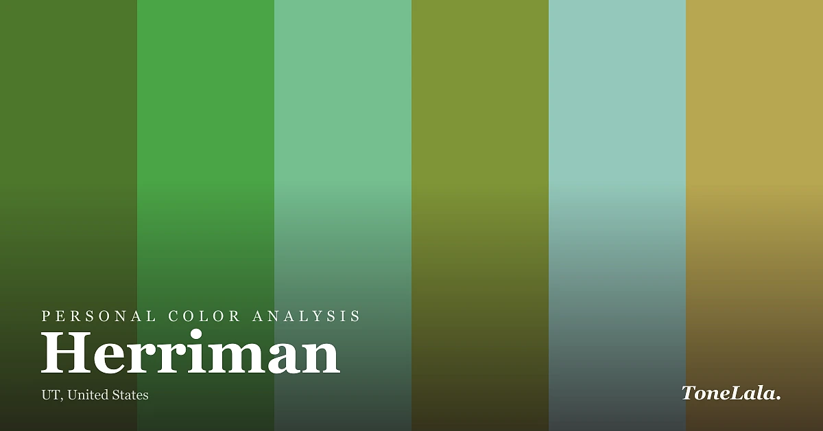 Personal color analysis in Herriman — the Herriman color palette by ToneLala