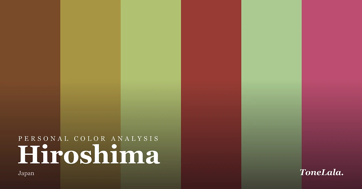 Personal color analysis in Hiroshima — the Hiroshima color palette by ToneLala