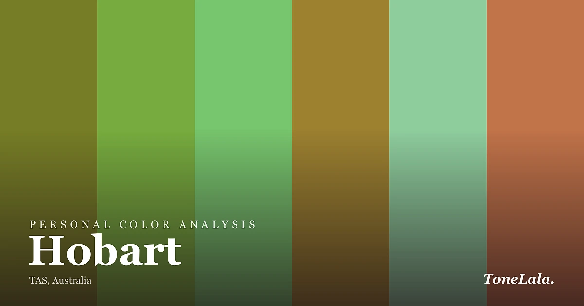 Personal color analysis in Hobart — the Hobart color palette by ToneLala