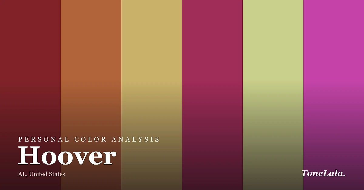 Personal color analysis in Hoover — the Hoover color palette by ToneLala