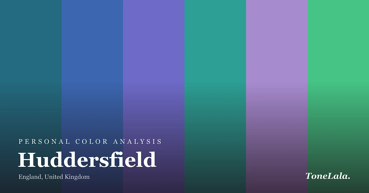 Personal color analysis in Huddersfield — the Huddersfield color palette by ToneLala