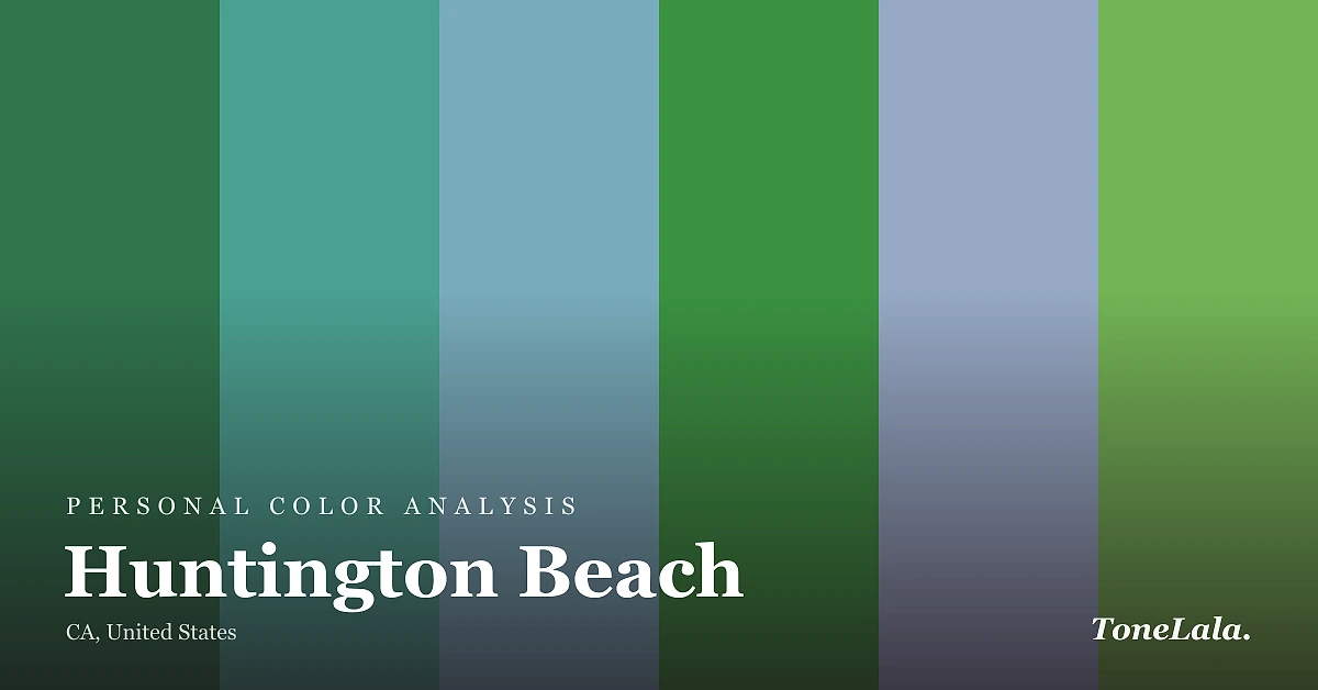 Personal color analysis in Huntington Beach — the Huntington Beach color palette by ToneLala