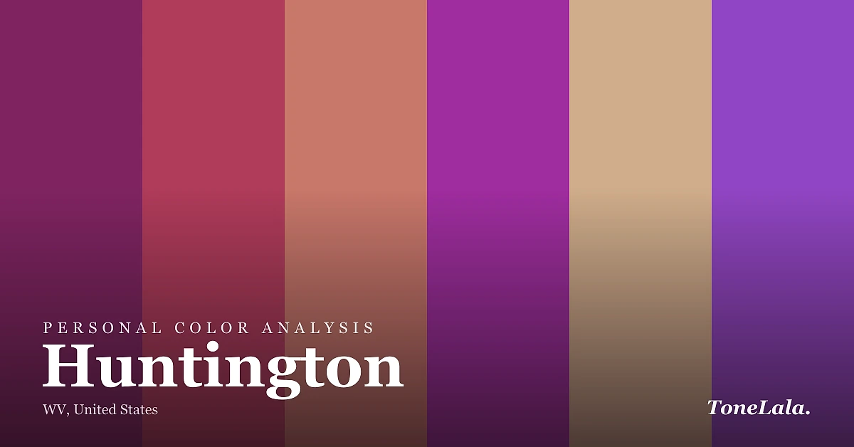 Personal color analysis in Huntington — the Huntington color palette by ToneLala