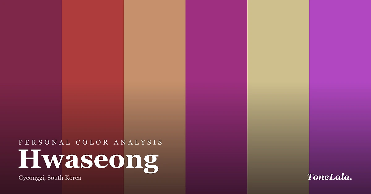 Personal color analysis in Hwaseong — the Hwaseong color palette by ToneLala