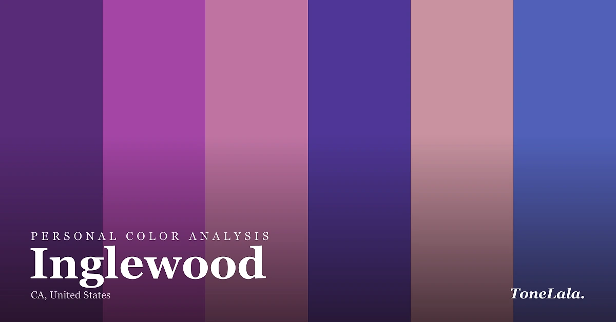 Personal color analysis in Inglewood — the Inglewood color palette by ToneLala