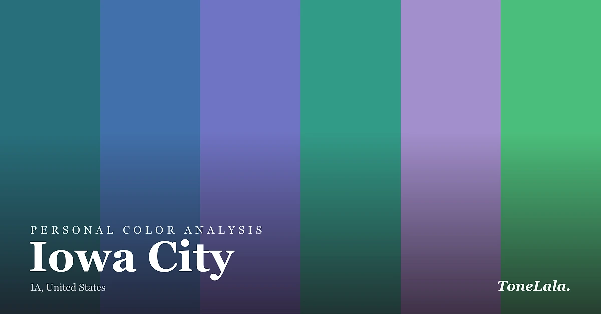 Personal color analysis in Iowa City — the Iowa City color palette by ToneLala