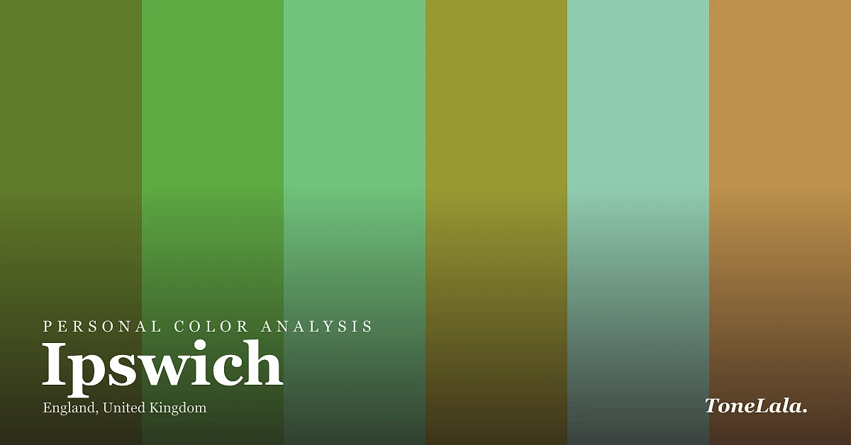 Personal color analysis in Ipswich — the Ipswich color palette by ToneLala