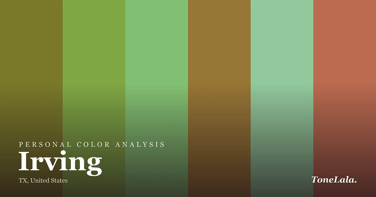 Personal color analysis in Irving — the Irving color palette by ToneLala