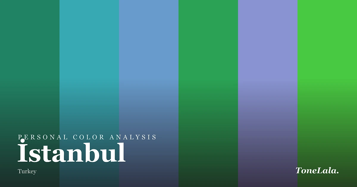 Personal color analysis in İstanbul — the İstanbul color palette by ToneLala