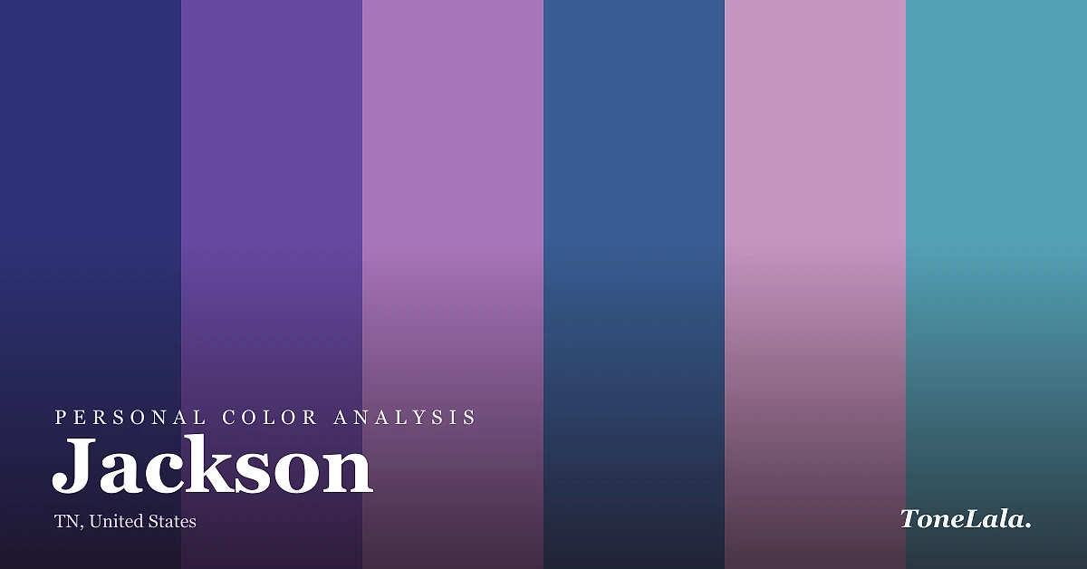 Personal color analysis in Jackson — the Jackson color palette by ToneLala