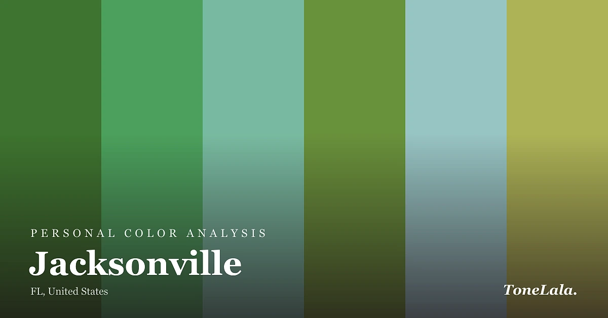 Personal color analysis in Jacksonville — the Jacksonville color palette by ToneLala
