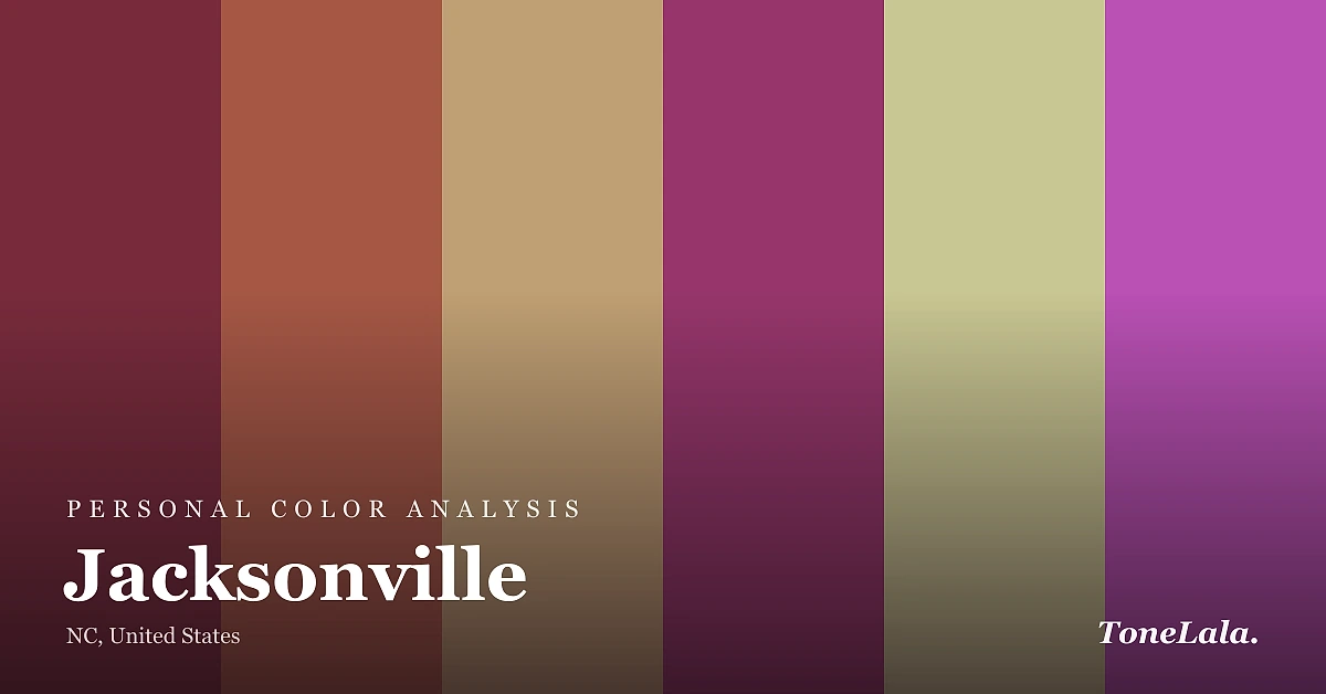 Personal color analysis in Jacksonville — the Jacksonville color palette by ToneLala