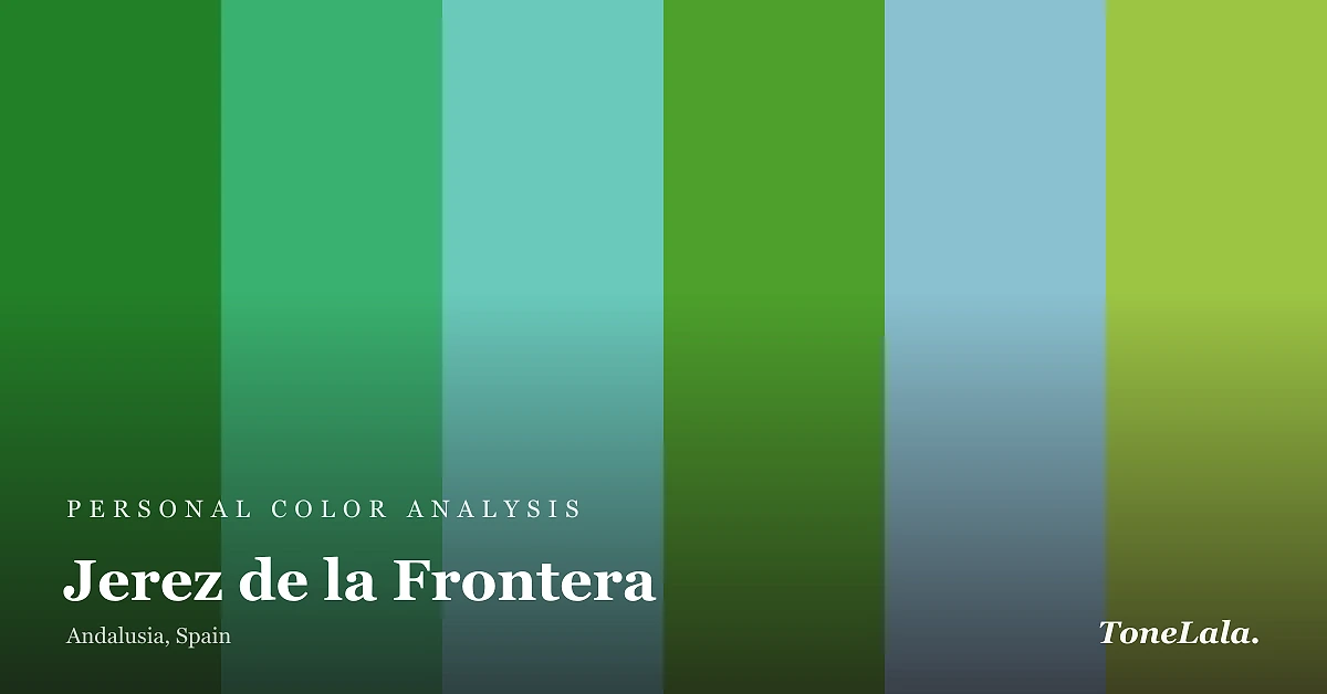 Personal color analysis in Jerez de la Frontera — the Jerez de la Frontera color palette by ToneLala
