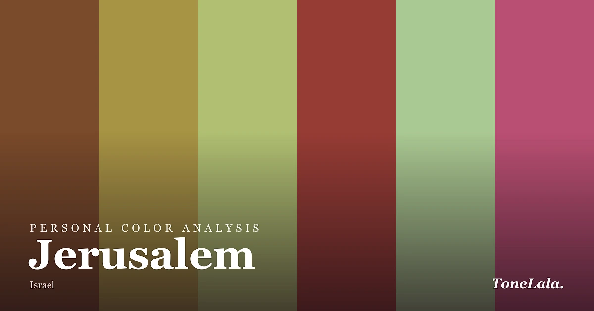 Personal color analysis in Jerusalem — the Jerusalem color palette by ToneLala