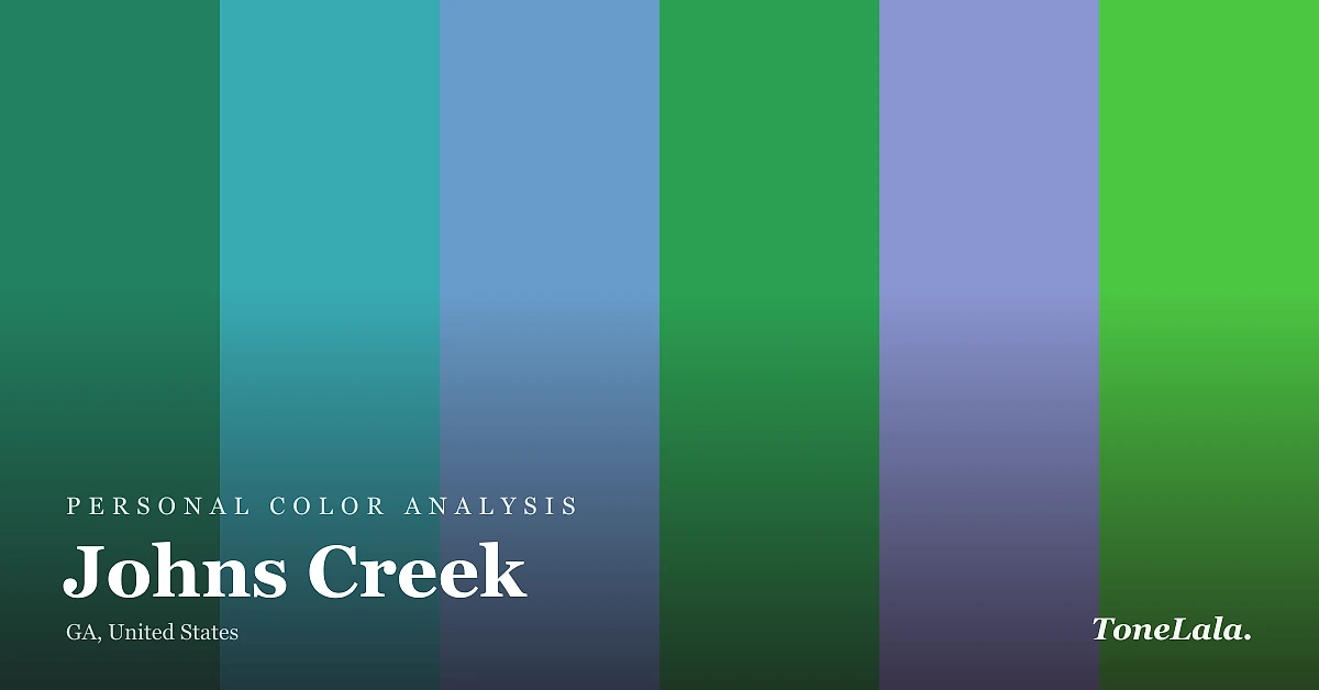 Personal color analysis in Johns Creek — the Johns Creek color palette by ToneLala