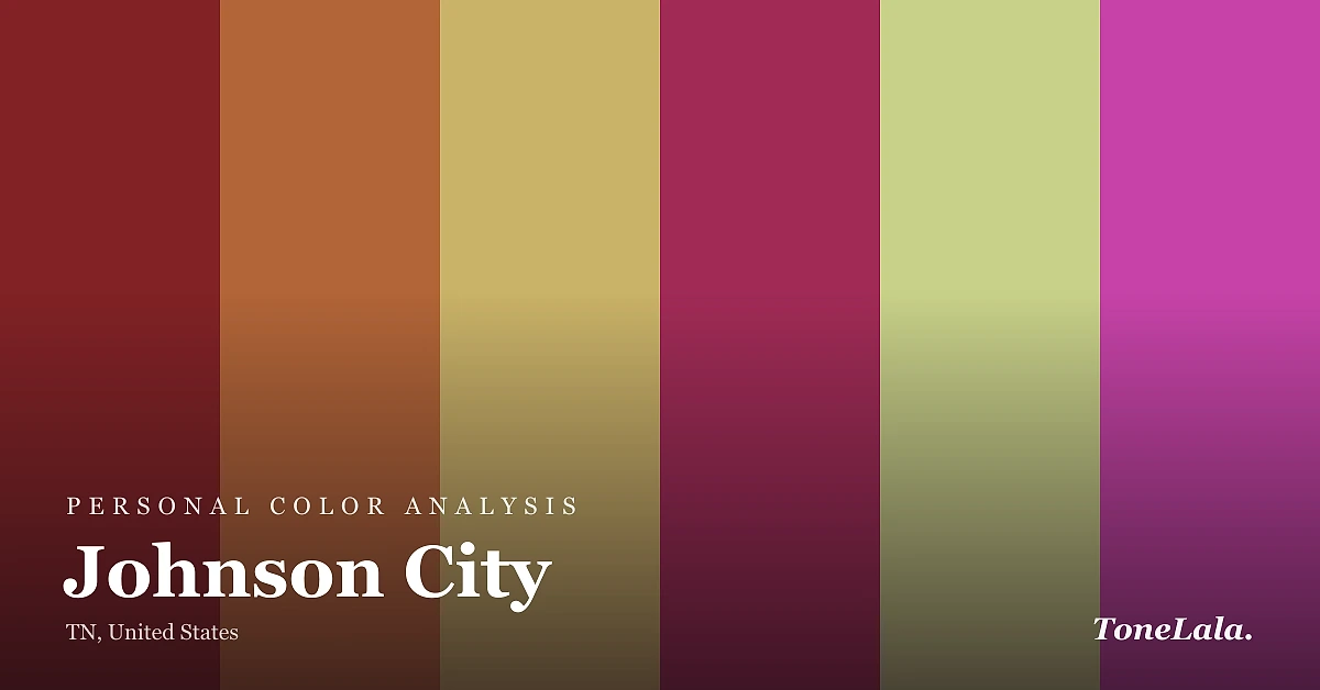 Personal color analysis in Johnson City — the Johnson City color palette by ToneLala