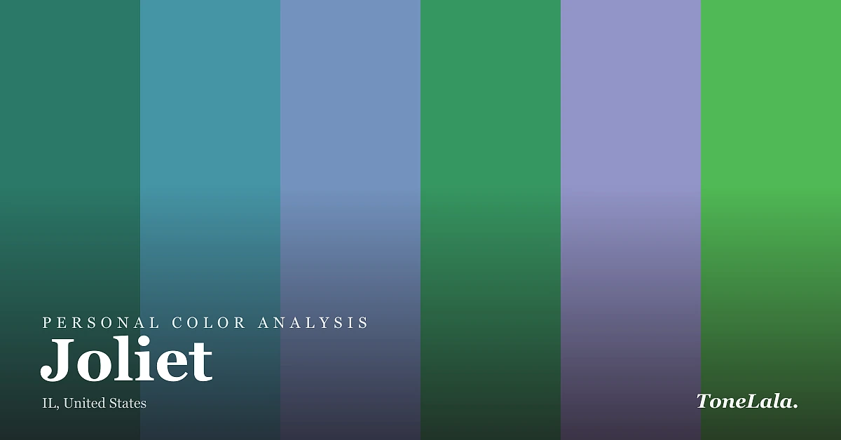 Personal color analysis in Joliet — the Joliet color palette by ToneLala