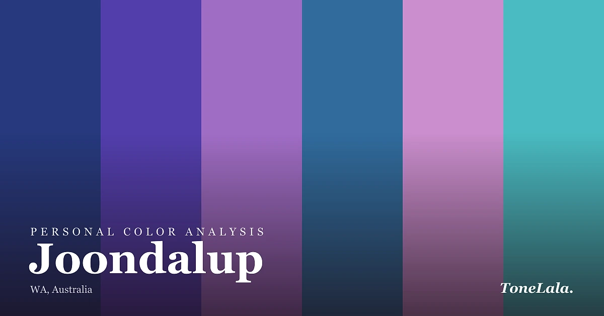 Personal color analysis in Joondalup — the Joondalup color palette by ToneLala