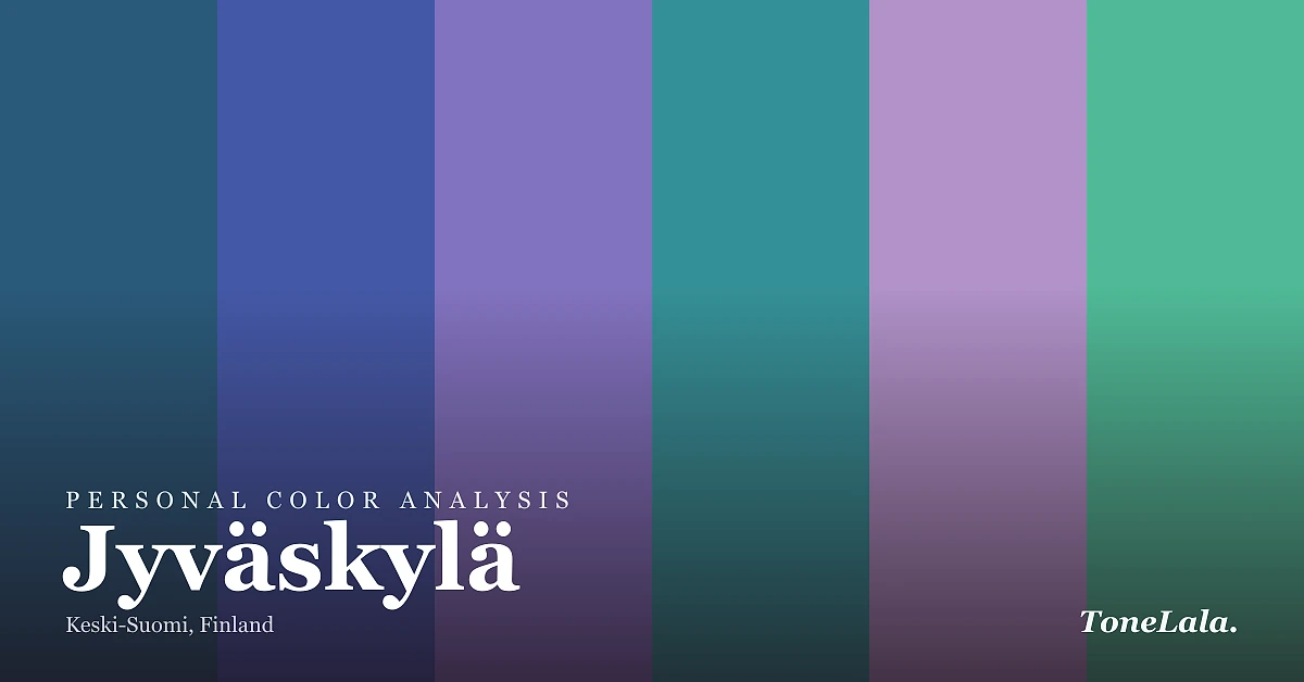 Personal color analysis in Jyväskylä — the Jyväskylä color palette by ToneLala
