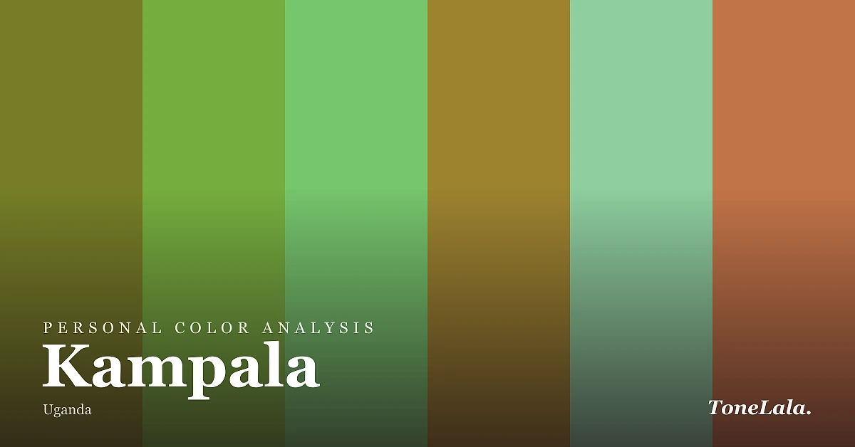 Personal color analysis in Kampala — the Kampala color palette by ToneLala