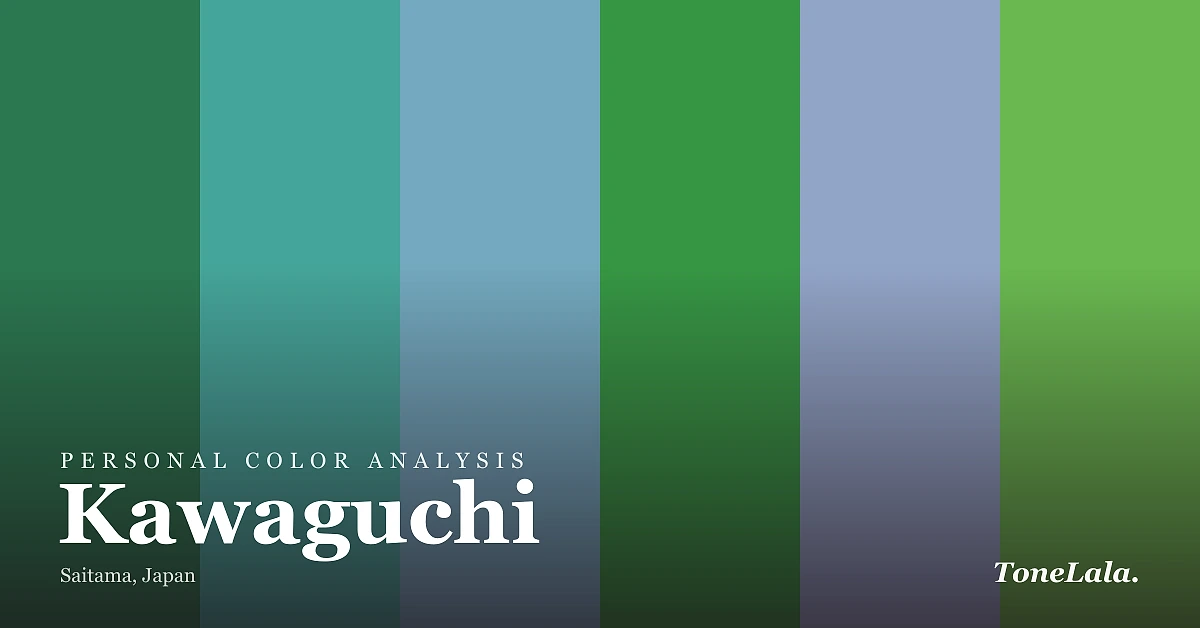 Personal color analysis in Kawaguchi — the Kawaguchi color palette by ToneLala