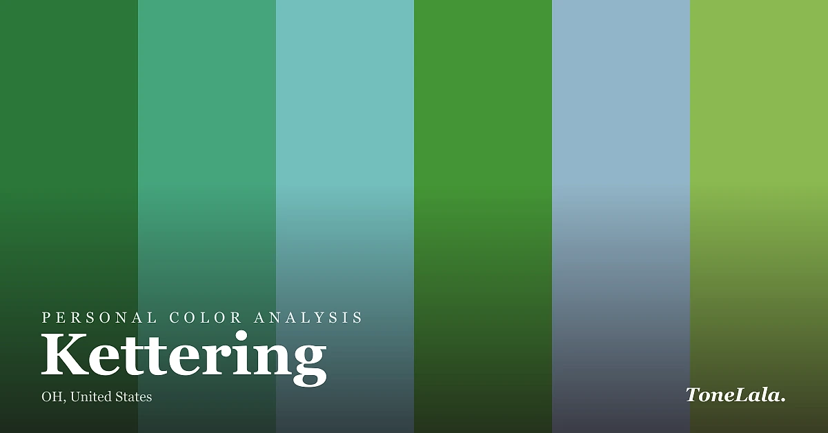 Personal color analysis in Kettering — the Kettering color palette by ToneLala