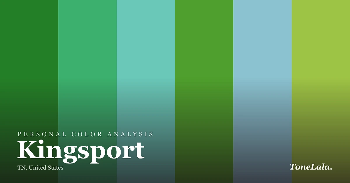 Personal color analysis in Kingsport — the Kingsport color palette by ToneLala
