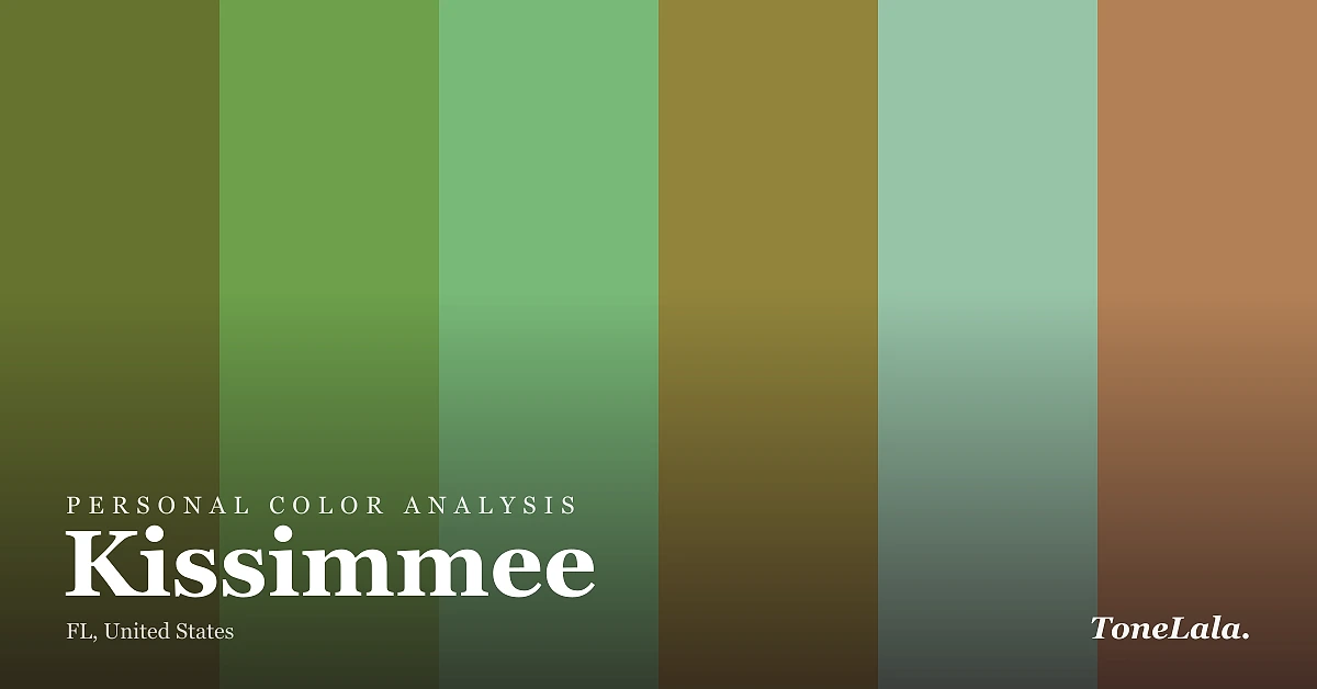 Personal color analysis in Kissimmee — the Kissimmee color palette by ToneLala