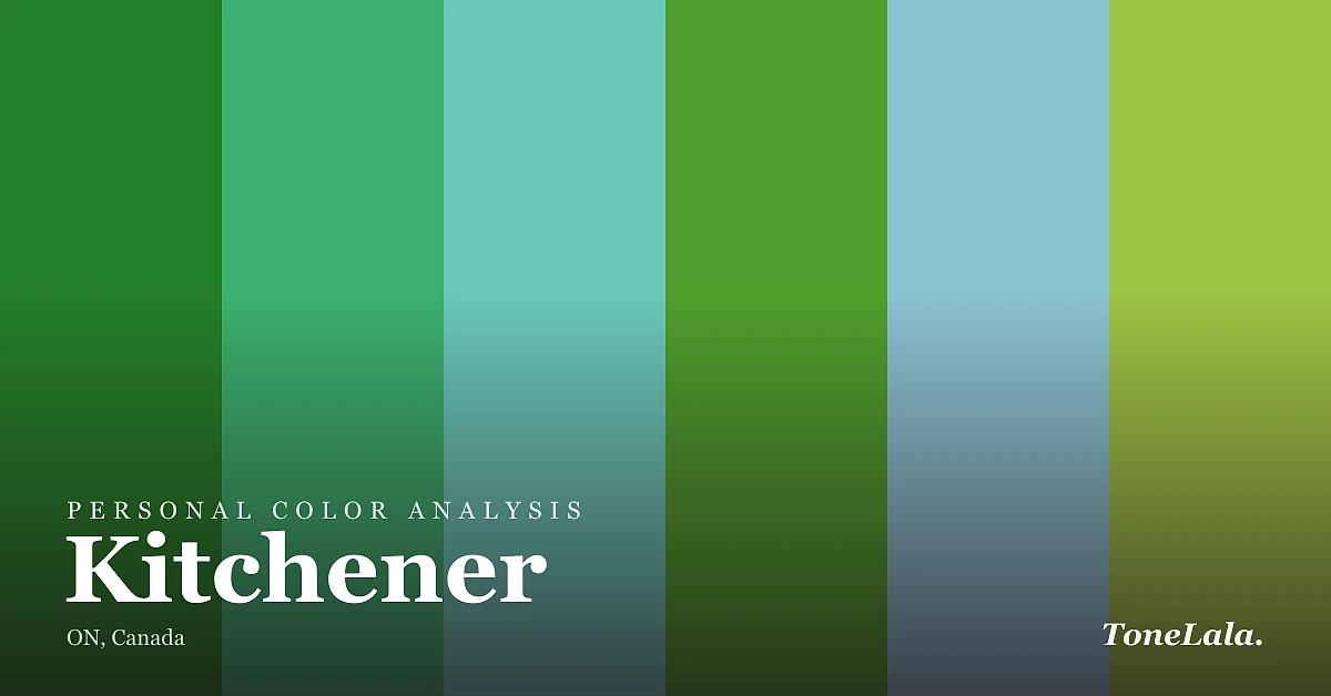 Personal color analysis in Kitchener — the Kitchener color palette by ToneLala