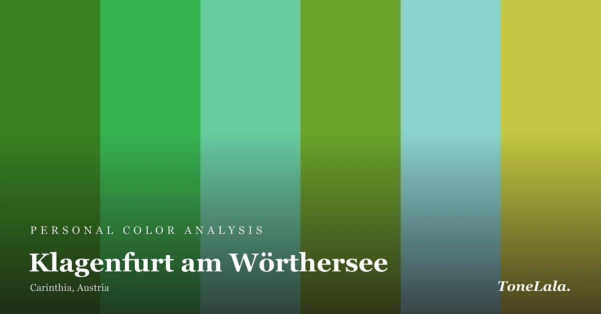 Personal color analysis in Klagenfurt am Wörthersee — the Klagenfurt am Wörthersee color palette by ToneLala
