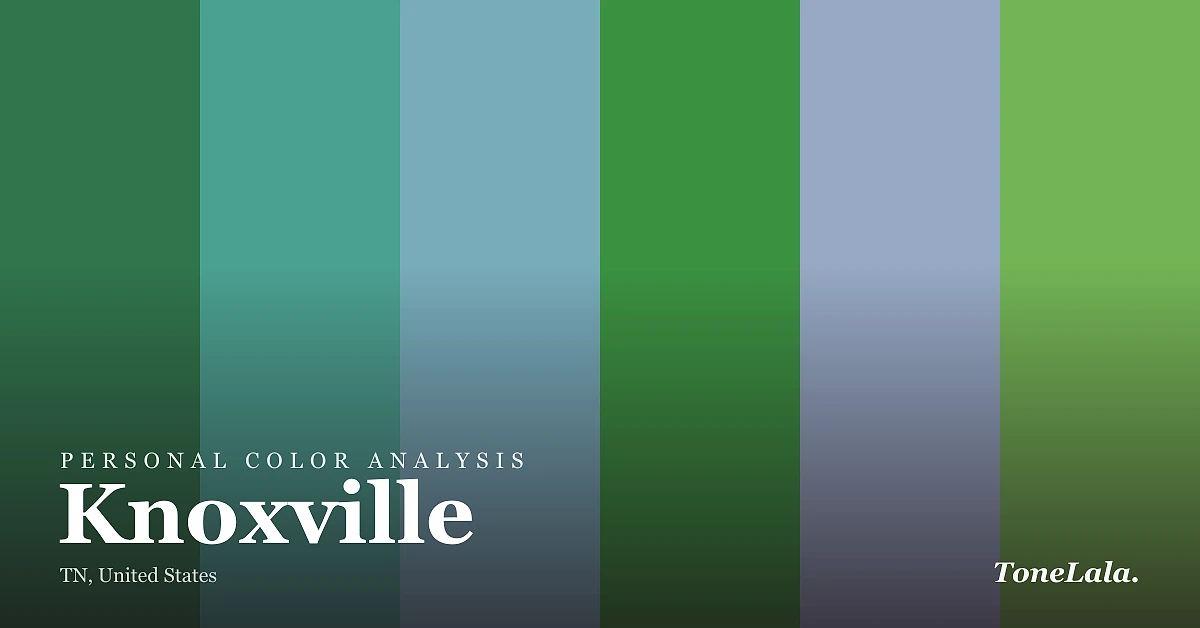 Personal color analysis in Knoxville — the Knoxville color palette by ToneLala