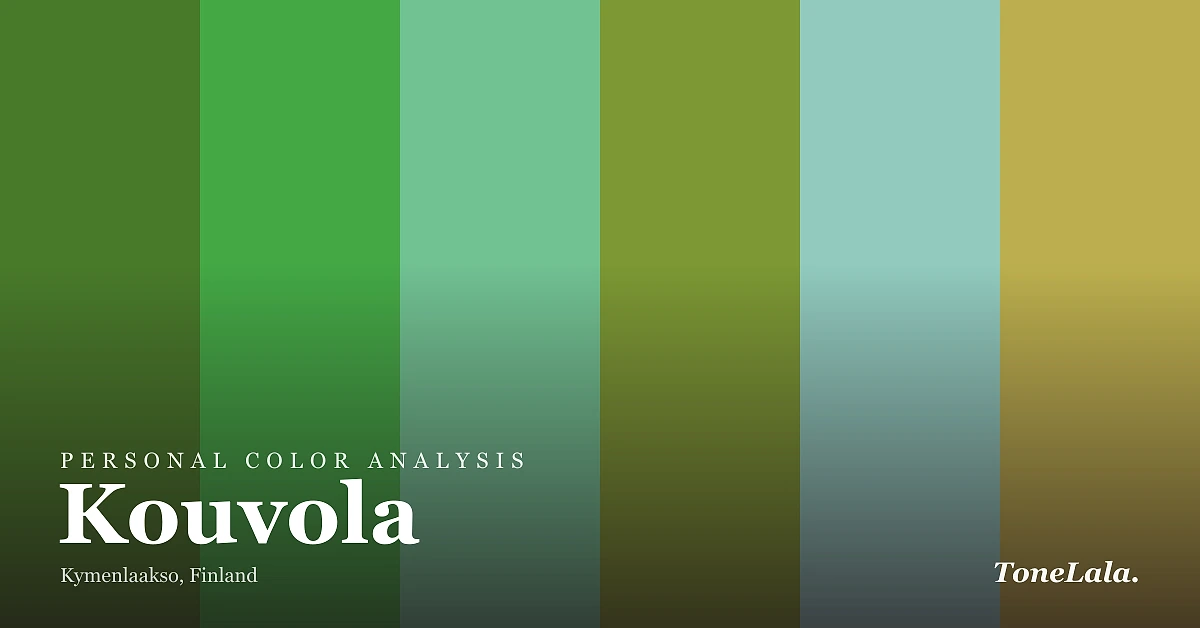 Personal color analysis in Kouvola — the Kouvola color palette by ToneLala
