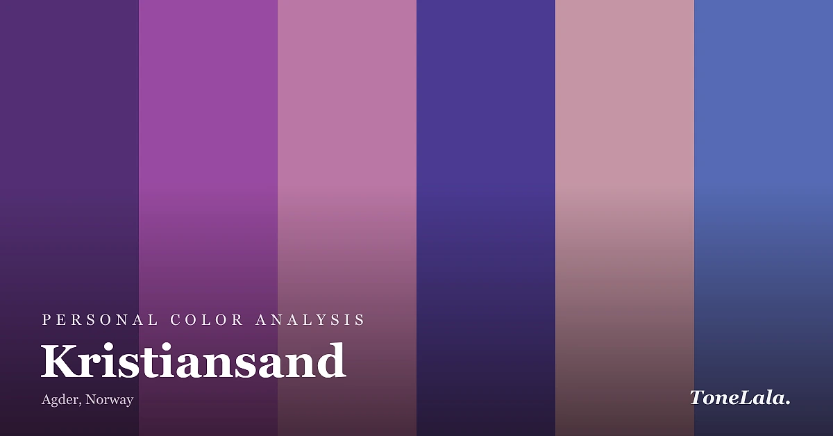 Personal color analysis in Kristiansand — the Kristiansand color palette by ToneLala