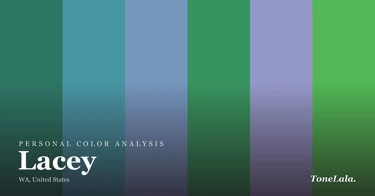 Personal color analysis in Lacey — the Lacey color palette by ToneLala