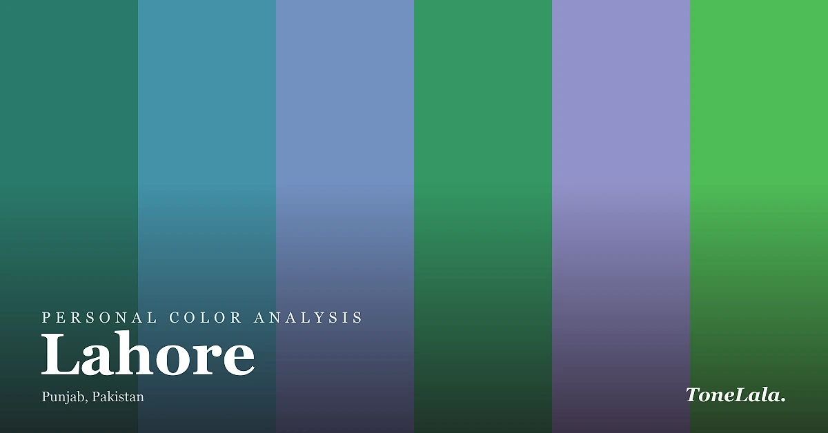 Personal color analysis in Lahore — the Lahore color palette by ToneLala