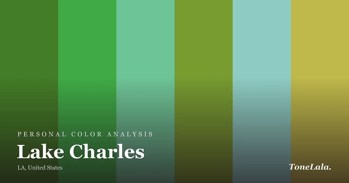 Personal color analysis in Lake Charles — the Lake Charles color palette by ToneLala