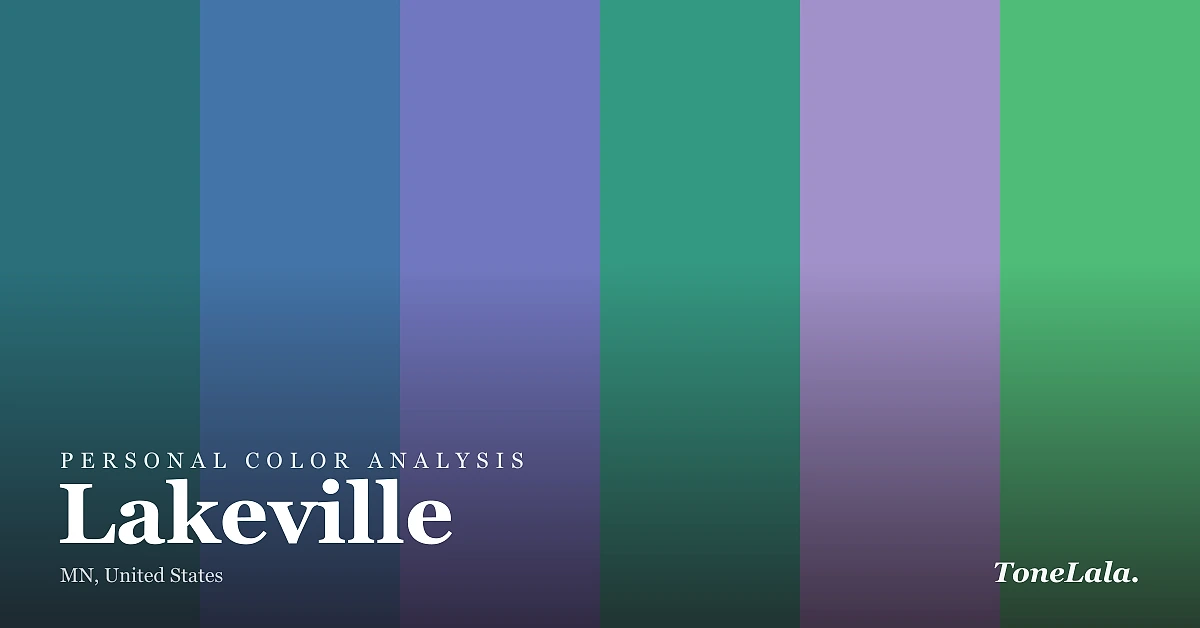 Personal color analysis in Lakeville — the Lakeville color palette by ToneLala