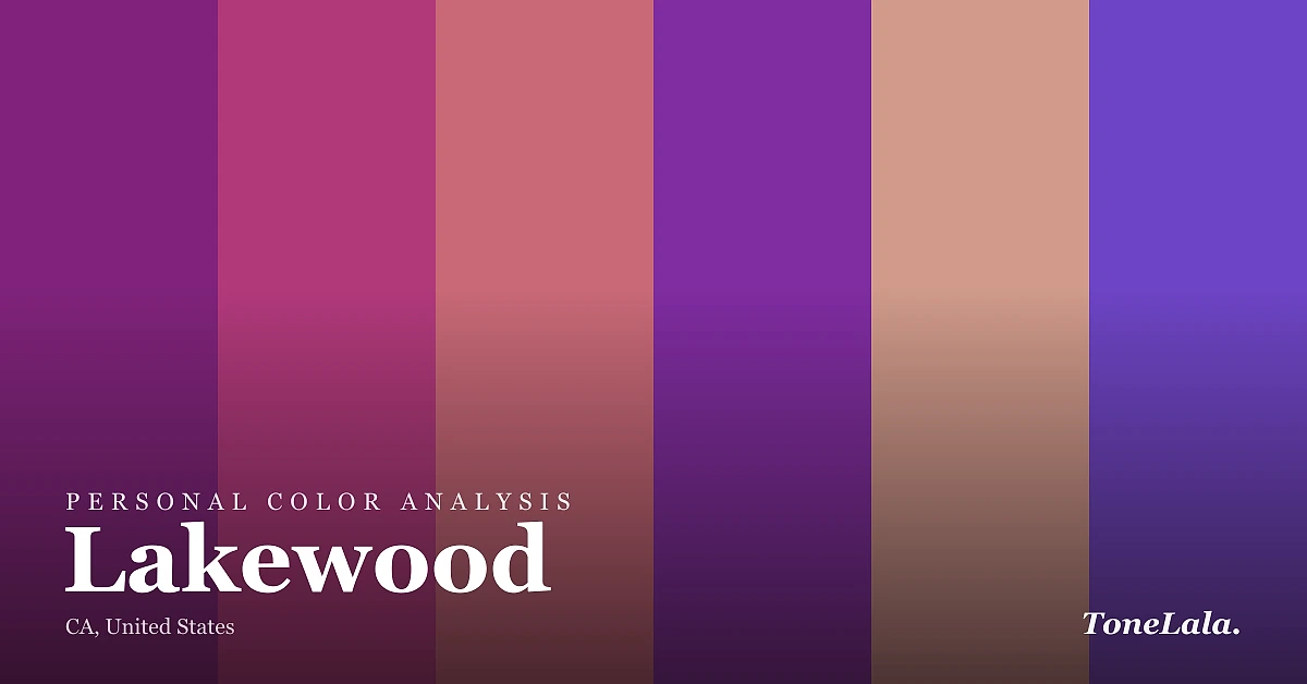 Personal color analysis in Lakewood — the Lakewood color palette by ToneLala