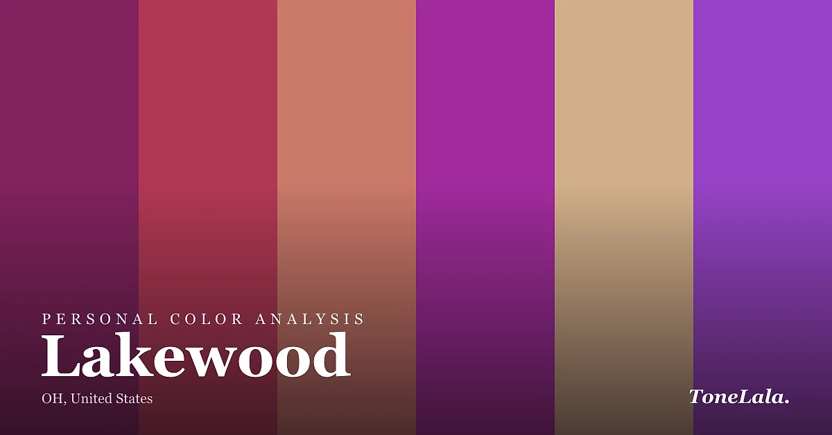 Personal color analysis in Lakewood — the Lakewood color palette by ToneLala