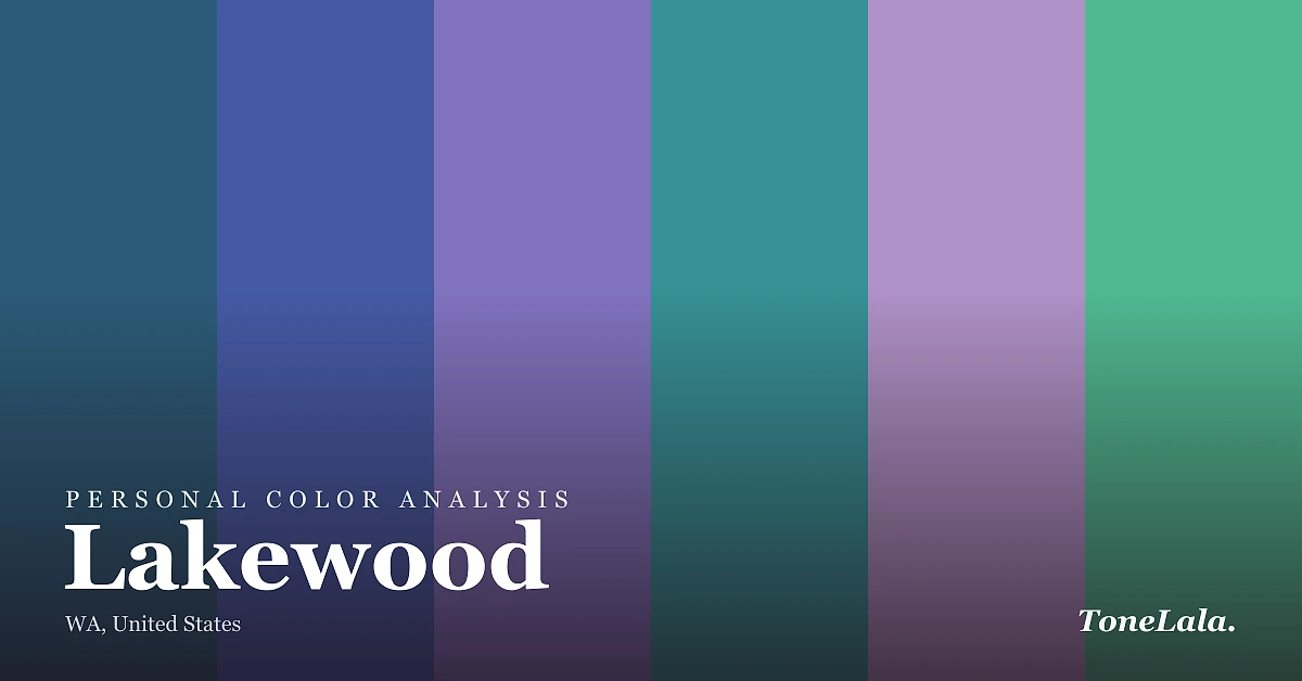 Personal color analysis in Lakewood — the Lakewood color palette by ToneLala