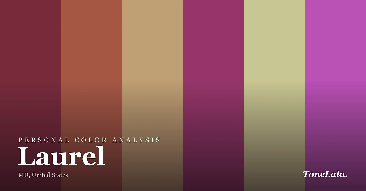 Personal color analysis in Laurel — the Laurel color palette by ToneLala
