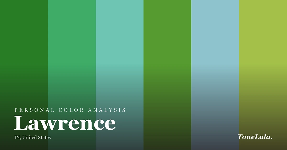 Personal color analysis in Lawrence — the Lawrence color palette by ToneLala