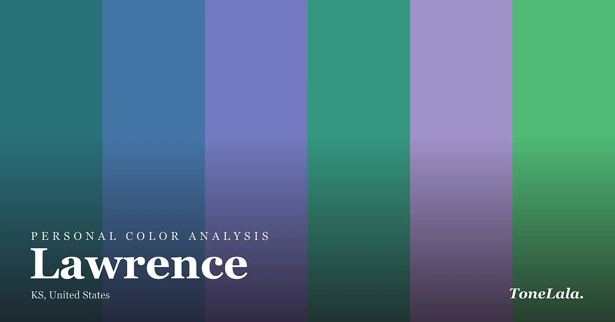 Personal color analysis in Lawrence — the Lawrence color palette by ToneLala