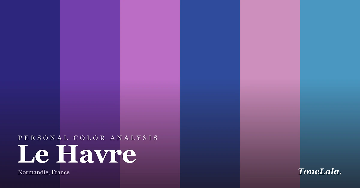 Personal color analysis in Le Havre — the Le Havre color palette by ToneLala